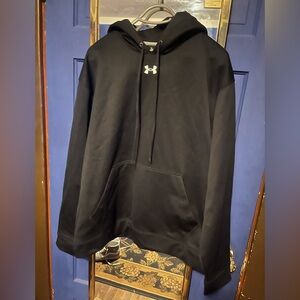 Under Armour Black Hoodie with Silver Logo